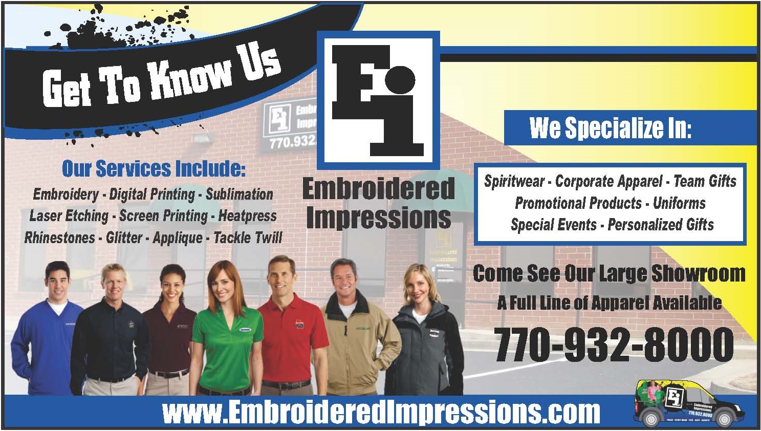 Embroidered Impressions Custom Embroidery ScreenPrinting